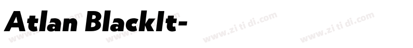 Atlan BlackIt字体转换 Atlan BlackIt字体转换